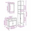 vidaXL Badezimmerm&ouml;bel Set mit Regal 3 pcs Altholz Holzwerkstoff