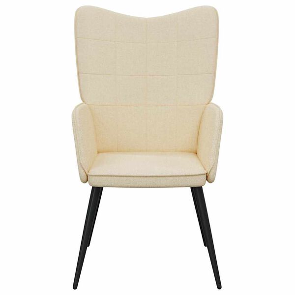 vidaXL Relaxsessel Creme Stoff