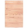 vidaXL Waschtischplatte Hellbraun 40x60x(2-4) cm Massivholz Behandelt