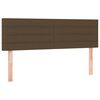 vidaXL Boxspringbett mit Matratze Dunkelbraun 140x200 cm Stoff