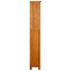 vidaXL B&uuml;cherregal 5 F&auml;cher 45x22x140 cm Massivholz Eiche