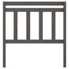 vidaXL Kopfteil Grau 106x4x100 cm Massivholz Kiefer