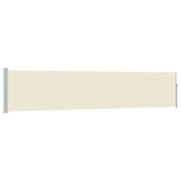 vidaXL Ausziehbare Seitenmarkise 100&times;500 cm Creme