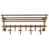 vidaXL Wandgarderobe mit Kleiderhaken Aluminium