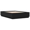 vidaXL Bettgestell Schwarz 120x200 cm Holzwerkstoff