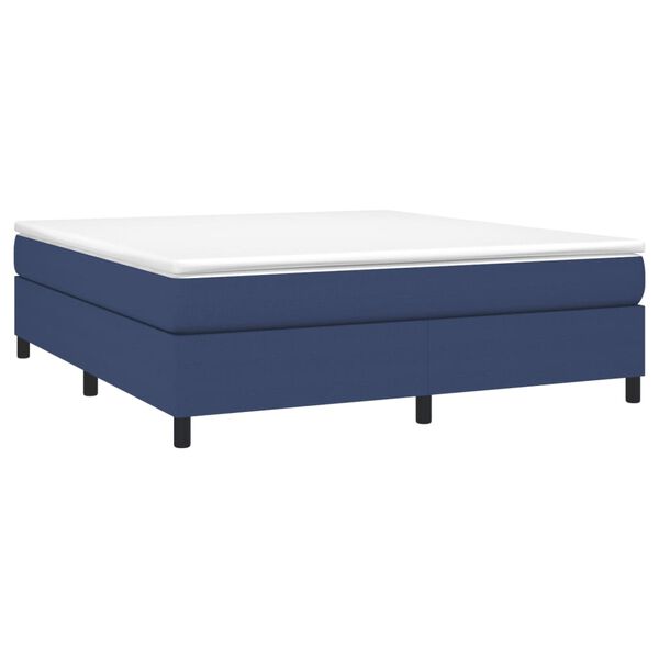 vidaXL Boxspringbettgestell Blau 160x200 cm Stoff