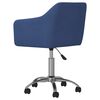 vidaXL Esszimmerst&uuml;hle 4 Stk. Drehbar Blau Stoff
