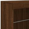 vidaXL Sideboard mit LED-Leuchten Braun Eichen-Optik 142,5x37x67 cm