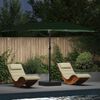 vidaXL Garten-Sonnenschirm Gr&uuml;n 385 x 209 x 244 cm Polyester