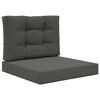 vidaXL Sofakissen f&uuml;r drau&szlig;en Polyester Anthrazit 60 x 60 cm