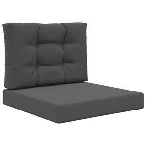 vidaXL Sofakissen f&uuml;r drau&szlig;en Polyester Anthrazit 60 x 60 cm