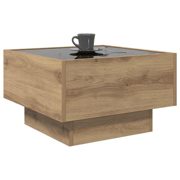 vidaXL Couchtisch Artisan-Eiche 50 x 50 x 30 cm Holzwerkstoff