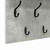 vidaXL Wandmontierter nachttisch mit Regal Beton Grau 80 x 40 x 12 cm