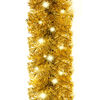 vidaXL Weihnachtsgirlande mit LED 10 m Golden