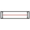 vidaXL Werkbankgestell Mattschwarz und Mattrot 210x50x79 cm Metall