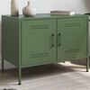 vidaXL TV-Schrank Olivgr&uuml;n 68x39x50,5 cm Stahl