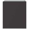 vidaXL Nachttische 2 Stk. Schwarz 34,5x39x44 cm Stahl