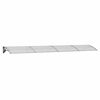 vidaXL T&uuml;rvordach Grau und Transparent 350x75 cm Polycarbonat