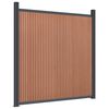 vidaXL Zaunelement Braun 1737x186 cm WPC