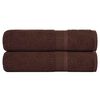 vidaXL Handt&uuml;cher FROGN 2 Stk. Braun 50x100 cm 360 g/m&sup2;