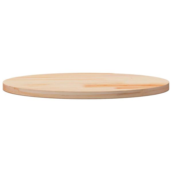 vidaXL Tischplatte Rund &Oslash;70x3 cm Massivholz Kiefer