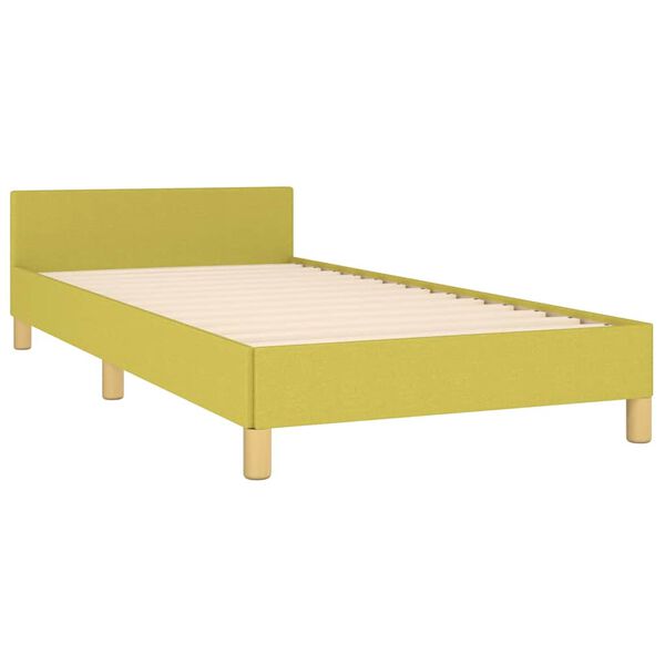 vidaXL Bettgestell ohne Matratze Gr&uuml;n 100x200 cm Stoff