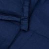vidaXL Gewichtsdecke Blau 152x203 cm 7 kg Stoff
