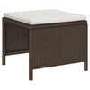 vidaXL Gartensofa-set mit Kissen 6 pcs Braun und Creme Poly-Rattan