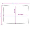 vidaXL Sonnensegel Oxford-Gewebe Rechteckig 2x3,5 m Wei&szlig;
