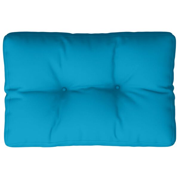 vidaXL Palettenkissen Blau 60x40x12 cm Stoff
