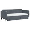 vidaXL Tagesbett Ausziehbar mit Schubladen Dunkelgrau 90x200 cm Samt
