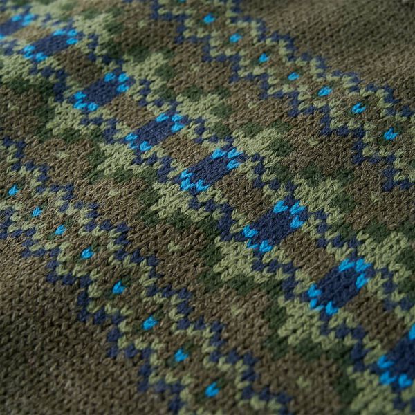 Kinderpullover Gestrickt Khaki 128