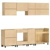 vidaXL Schrank mit Regal SKI 8 pcs Honigbraun Massives Kiefernholz