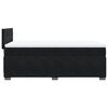 vidaXL Boxspringbett mit Matratze Schwarz 100x200 cm Samt