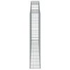 vidaXL Gabionen mit Hochbogen 5 Stk. 300x30x160/180cm Verzinktes Eisen