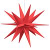 vidaXL LED-Weihnachtsstern Faltbar Rot 43 cm