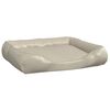 vidaXL Hundebett Beige 80x68x23 cm Kunstleder