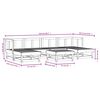 vidaXL 7-tlg. Garten-Lounge-Set Massivholz Douglasie