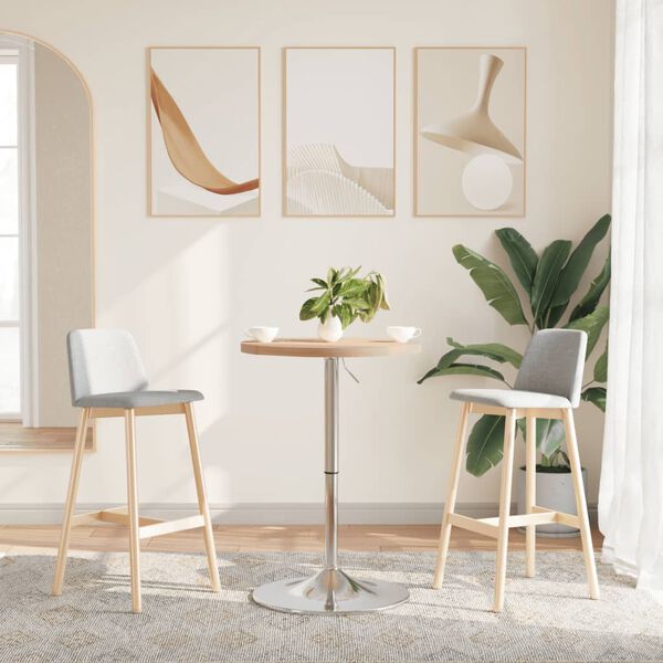 vidaXL Bartisch &Oslash;50x90,5 cm Massivholz Eiche