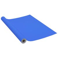 vidaXL Selbstklebende Möbelfolie Hochglanz-Blau 500x90 cm PVC