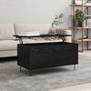vidaXL Couchtisch Schwarz Eichen-Optik 90 x 44.5 x 45 cm Holzwerkstoff