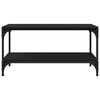 vidaXL Couchtisch Schwarz Eichen-Optik 81 x 50 x 40 cm Holzwerkstoff