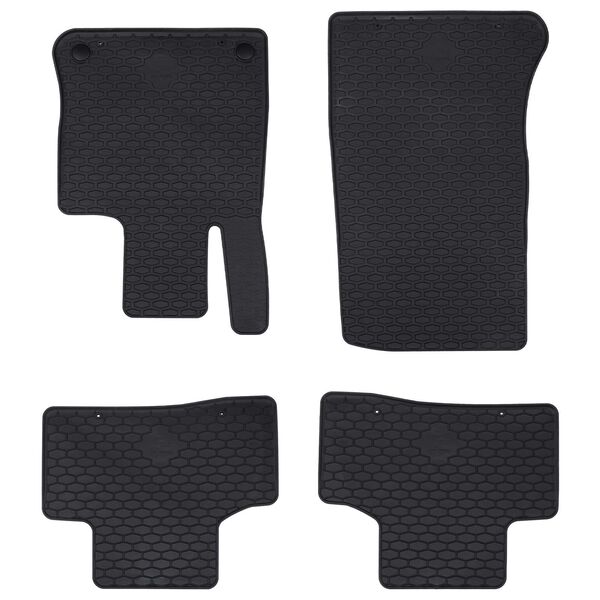 vidaXL Autofu&szlig;matte 4 pcs Schwarz geeignet f&uuml;r GLC 2023- Gummi