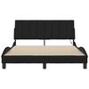 vidaXL Bettgestell ohne Matratze "Hanko" Schwarz 120x200 cm Stoff