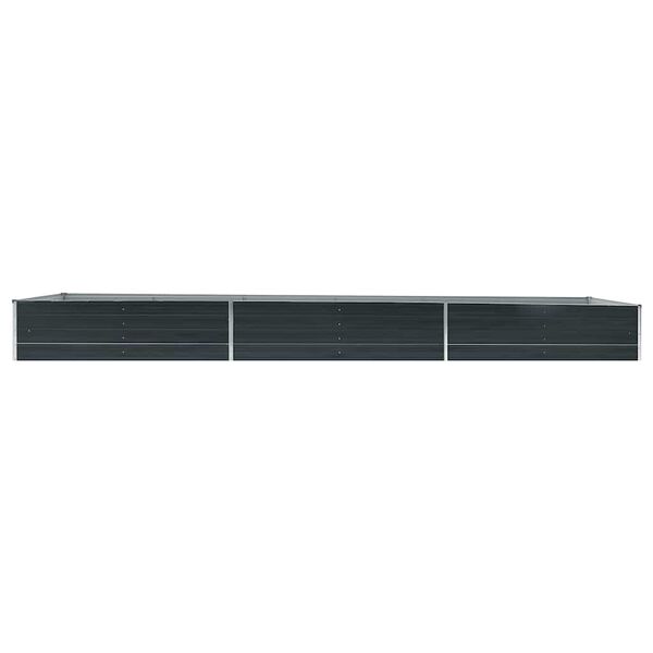 vidaXL Garten-Hochbeet Verzinkter Stahl 480x80x45 cm Anthrazit