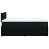 vidaXL Boxspringbett mit Matratze Schwarz 120x200 cm Stoff