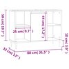 vidaXL Badschrank Schwarz 80x33x60 cm Holzwerkstoff