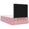 vidaXL Ottoman-Bett mit Matratzen Rosa 120x190 cm Samt