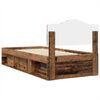 vidaXL Bettrahmen Altholz 90 x 190 cm Massives Kiefernholz