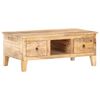 vidaXL Couchtisch 100x55x40 cm Raues Mangoholz
